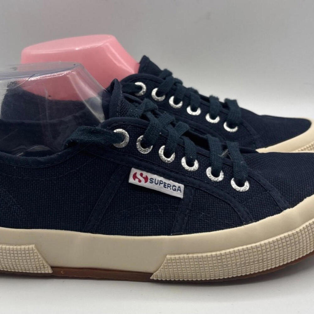 Superga 2750 Cotu Sneaker Size 39 Blue Lace Up Low Top Unisex M6.5/W8